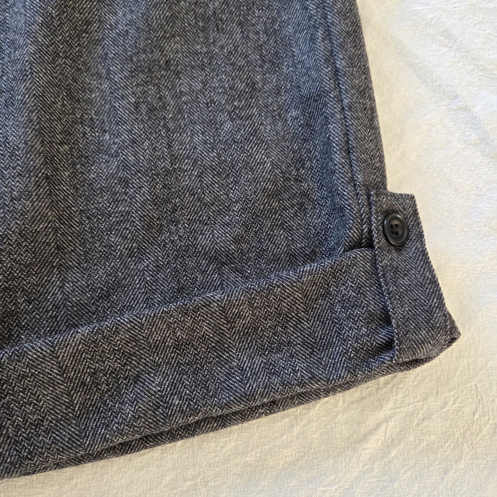 Petite Studio Silas Herringbone Wool Trousers, Charcoal, Medium - Picture 15 of 16